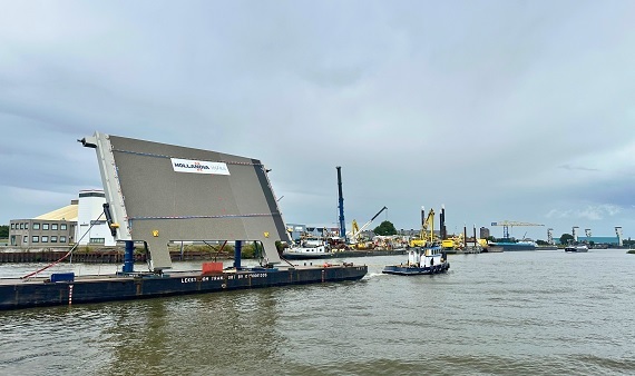 Brugklep onderweg naar Cruquiusbruggen