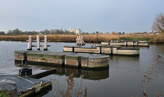 Damsluizen ringvaart Haarlemmermeer na restauratie